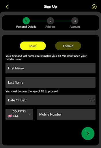 Parimatch sign-up 2