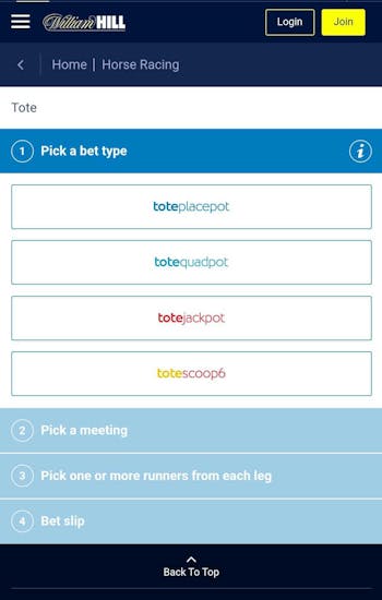 William Hill placepot 1