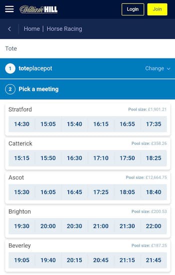 William Hill placepot 2