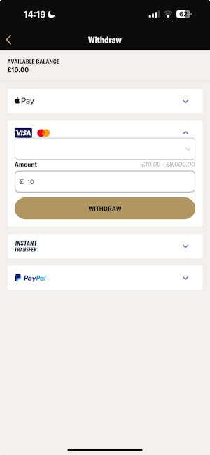 BetMGM Withdrawal