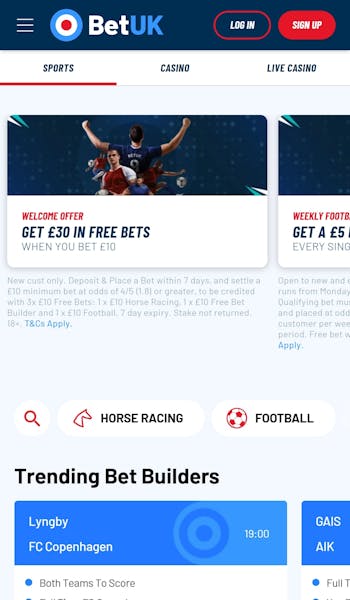 BetUK sportsbook