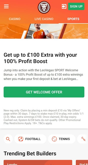 LeoVegas sportsbook