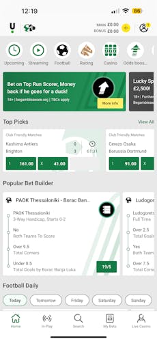 Unibet Homepage