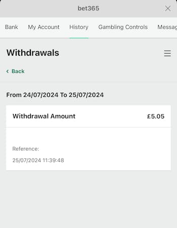 Bet365 Withdrawal Status