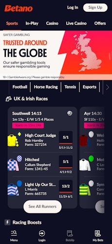 Betano home registration