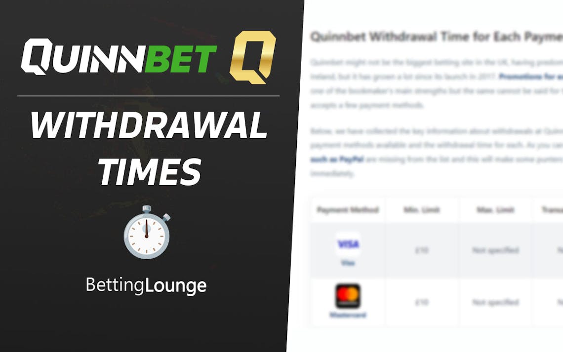 Quinnbet withdrawal time