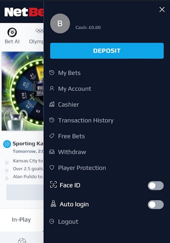 NetBet Deposit 1
