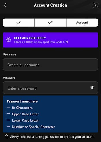 LiveScore Signup 3