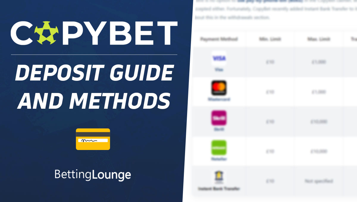 CopyBet Deposit Guide