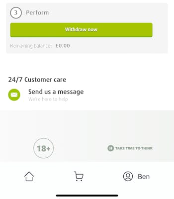 Lottoland Withdrawal 1