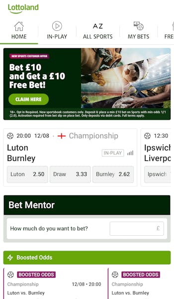 Lottoland sports home