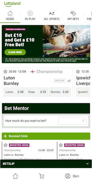 Lottoland sports home