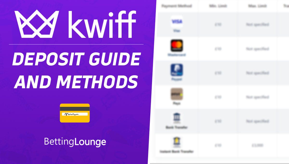 Kwiff deposit guide