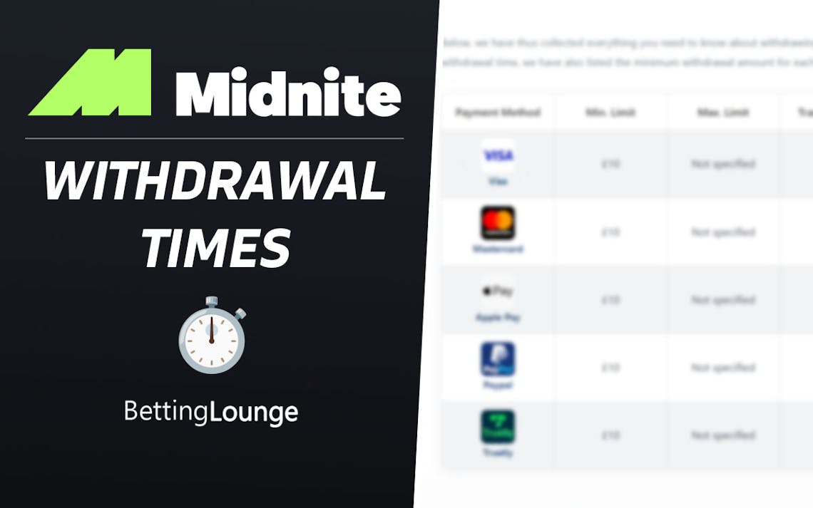 Midnite withdrawal times