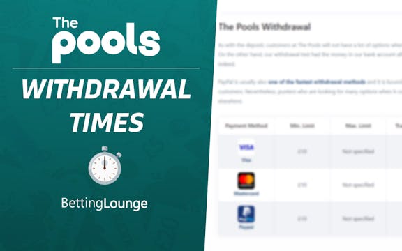 the pools withdrawal times