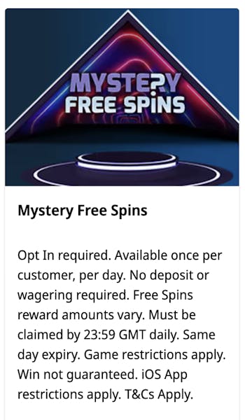 Betfred Mystery Free Spins 2
