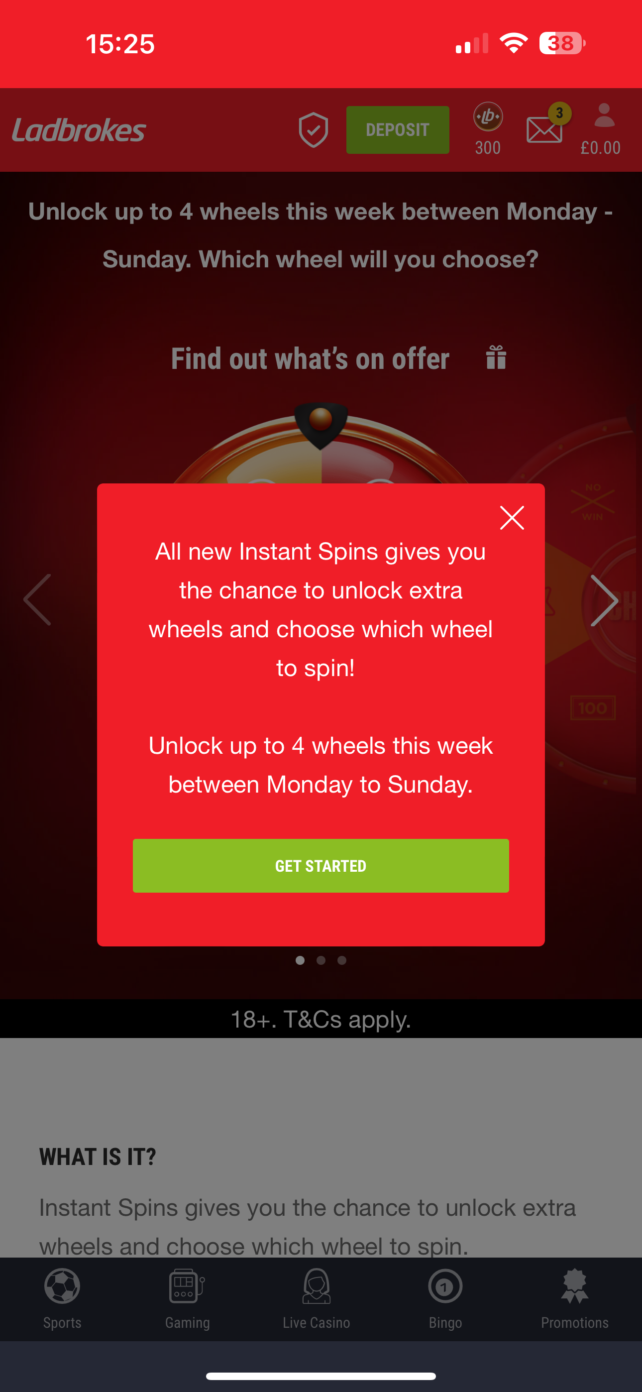 Ladbrokes Instant Spins 3