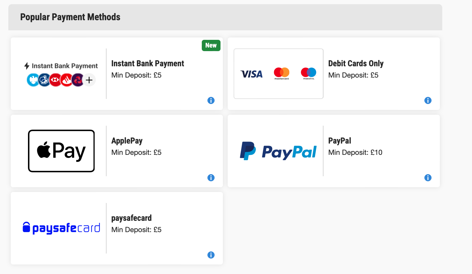 Ladbrokes Instant Banking