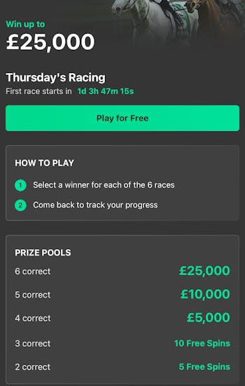 Bet365 6 Horse Challenge 5