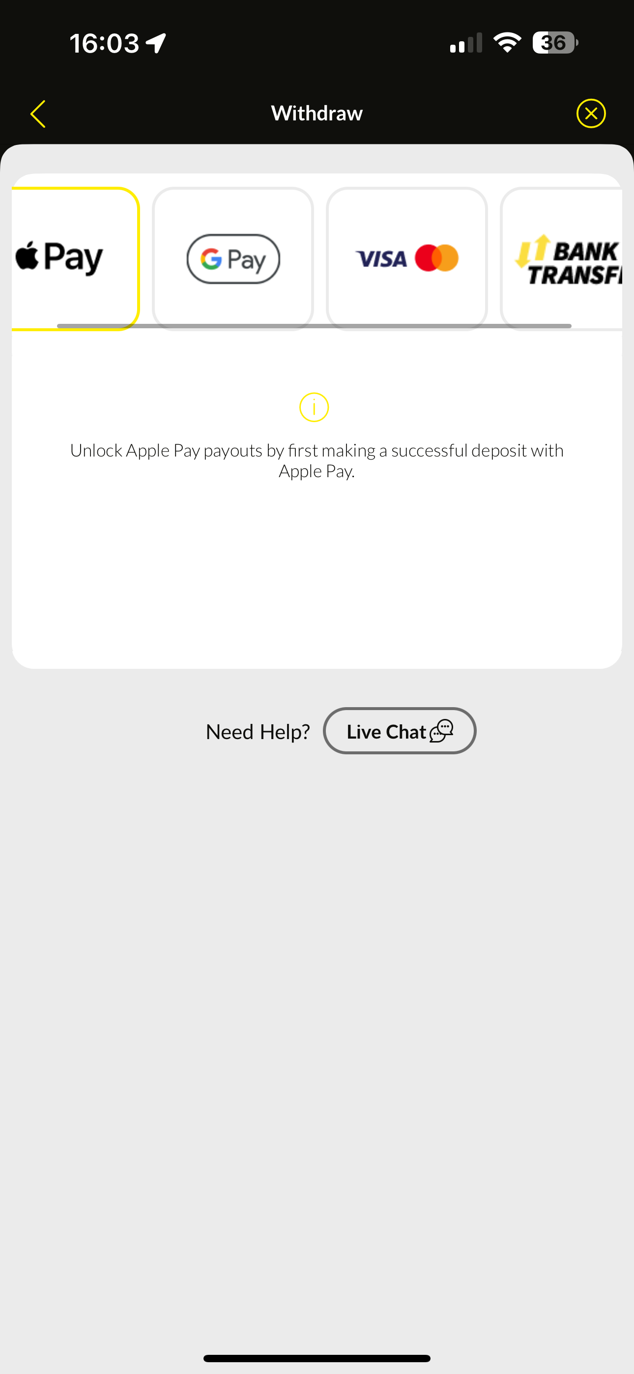 TalkSport Bet Withdraw 1