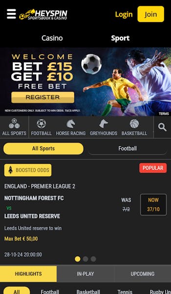 HeySpin Sportsbook
