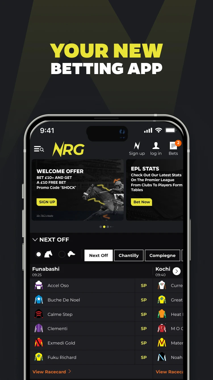 NRG BET app