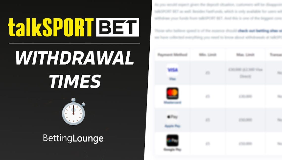 talksport bet withdrawal time uk