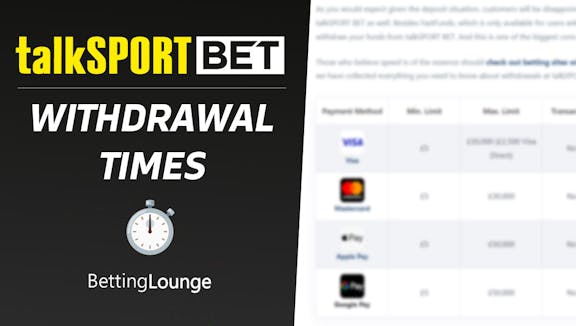 talksport bet withdrawal time uk