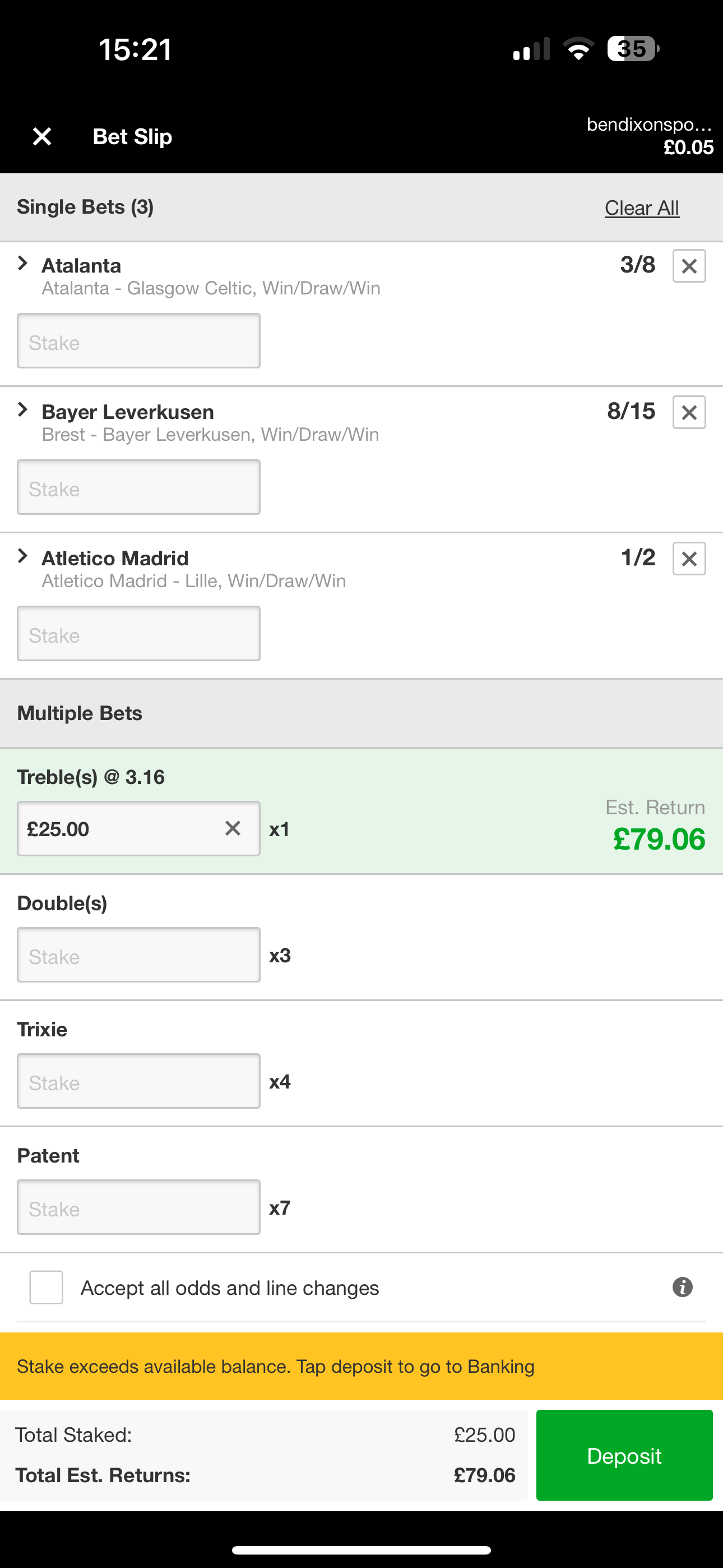Betway Free Bets 3 (UK)