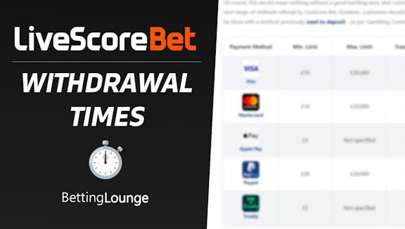 LiveScore Bet Withdrawal Time