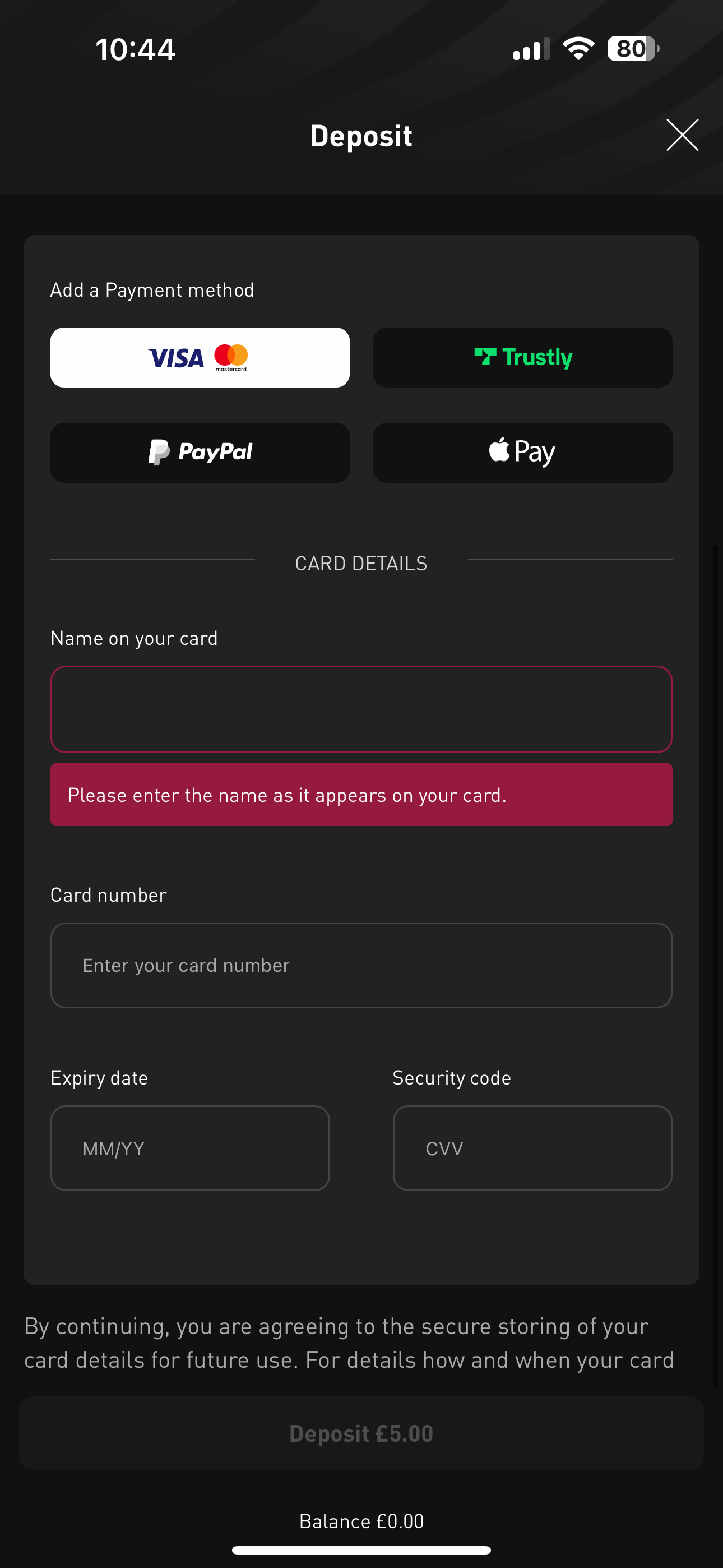 LiveScore Bet Deposit 3