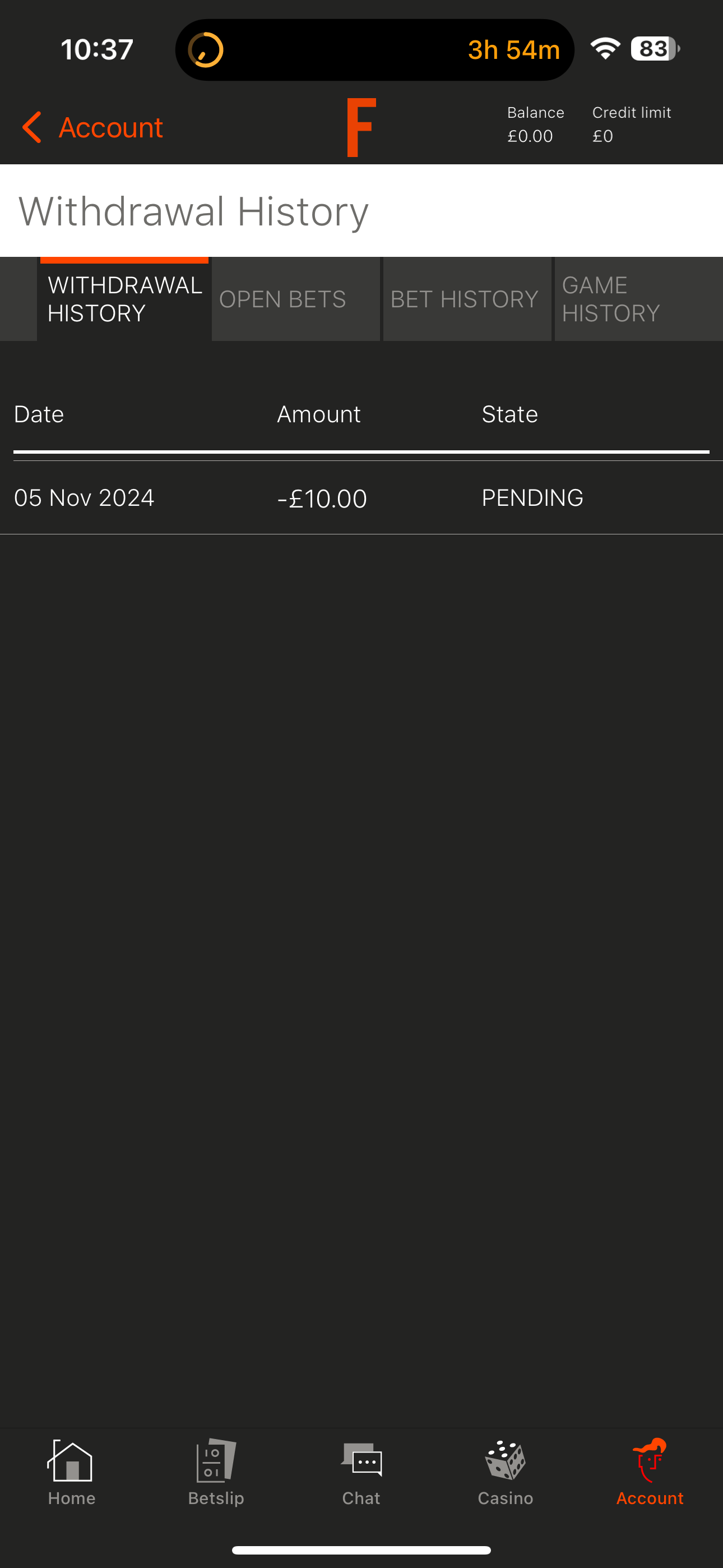 Fitzdares Withdrawal 4