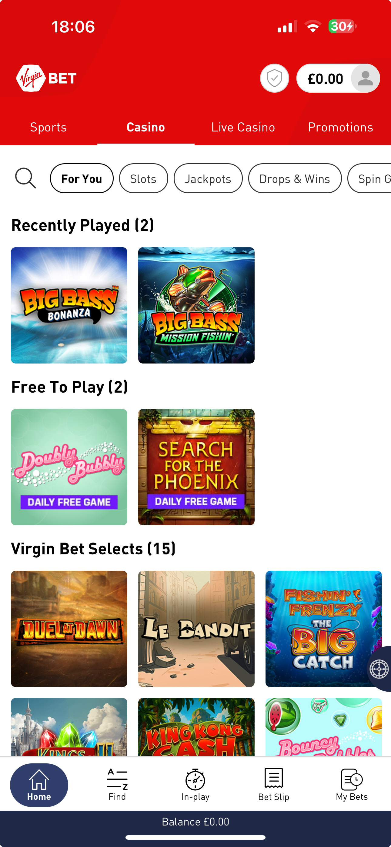 Virgin Bet Casino