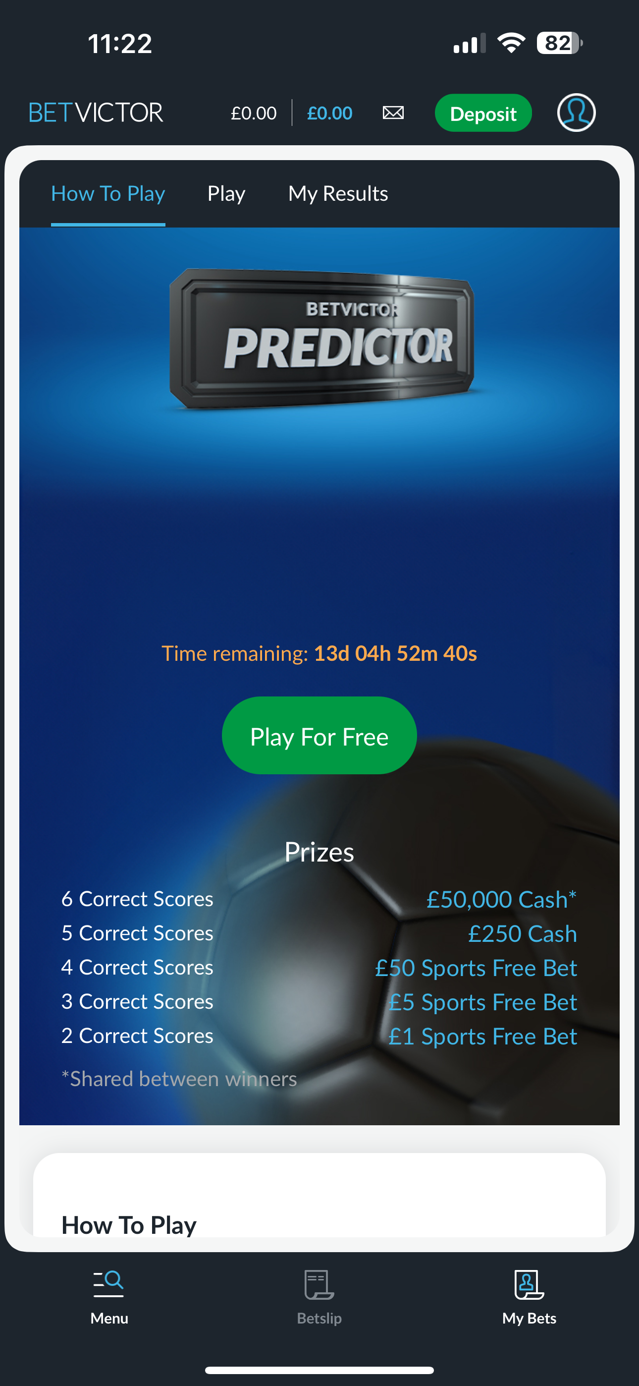 BetVictor Predictor 2 (UK)