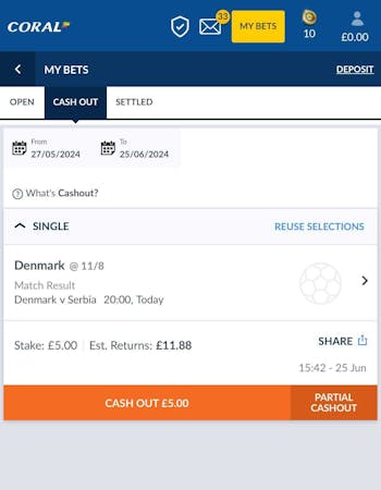 Coral cash out