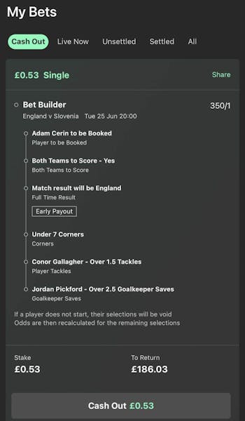 Bet365 cash out