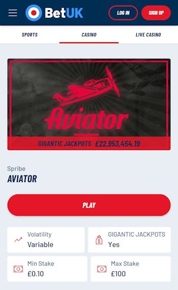 BetUK Aviator