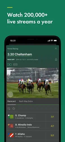 Watch 200,000 live streams a year on bet365