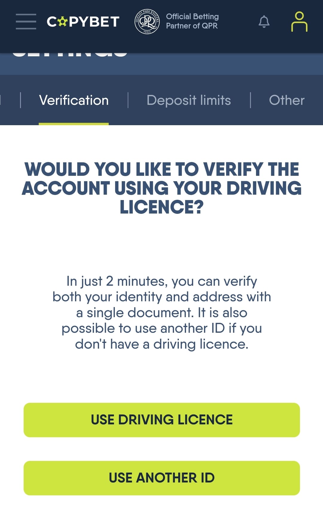 CopyBet Registration 3