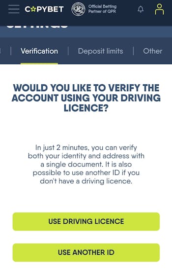 CopyBet Registration 3