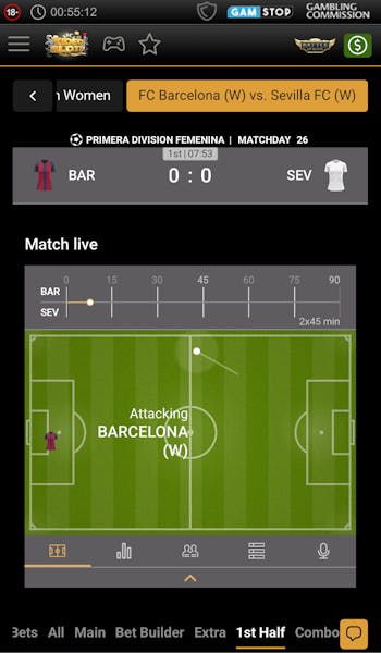 Videoslots Sportsbook In-Play Engine