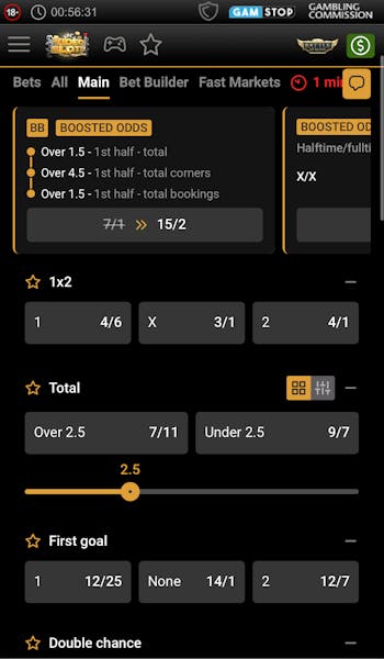 Videoslots Sportsbook