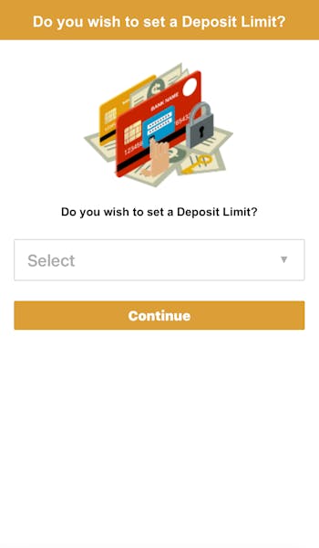Videoslots registration Step 4 - Deposit Limits