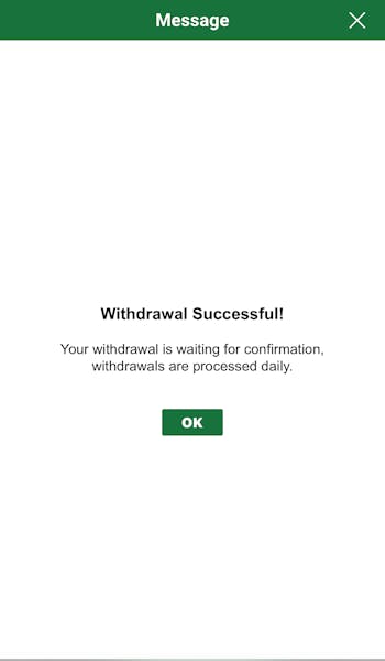 Mr Vegas Withdrawal Success