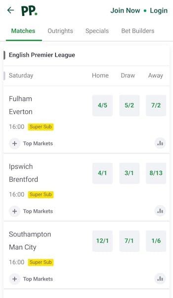 Paddy Power acca insurance 1