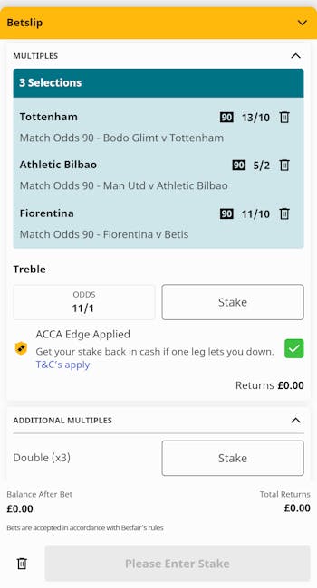 Betfair acca edge 2