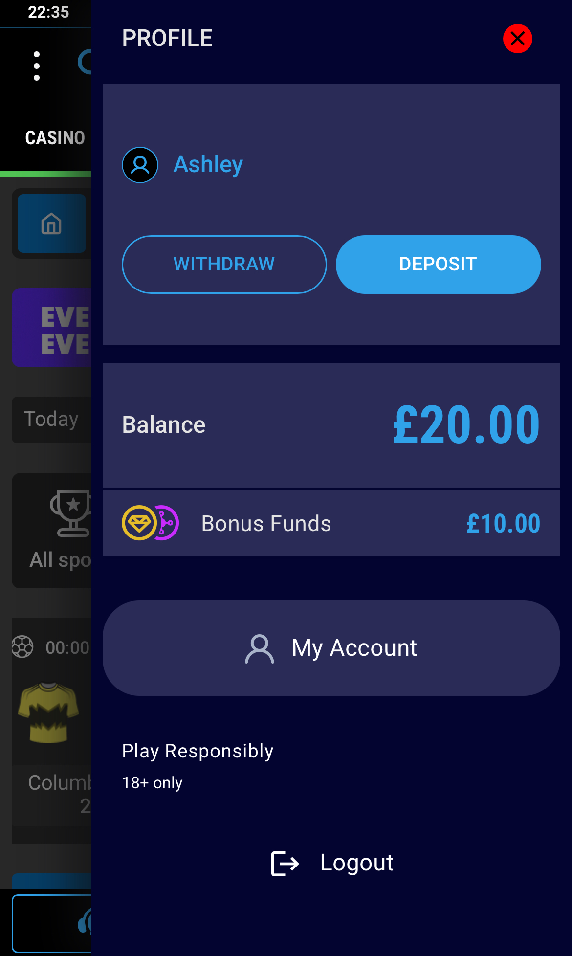 Hopa Withdrawal step 1