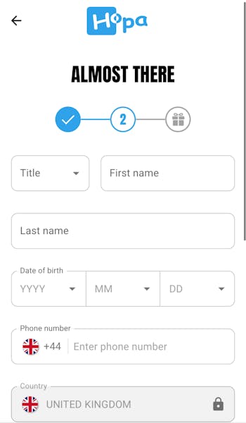 Hopa Personal Details