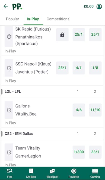 Paddy Power Sportsbook ESports