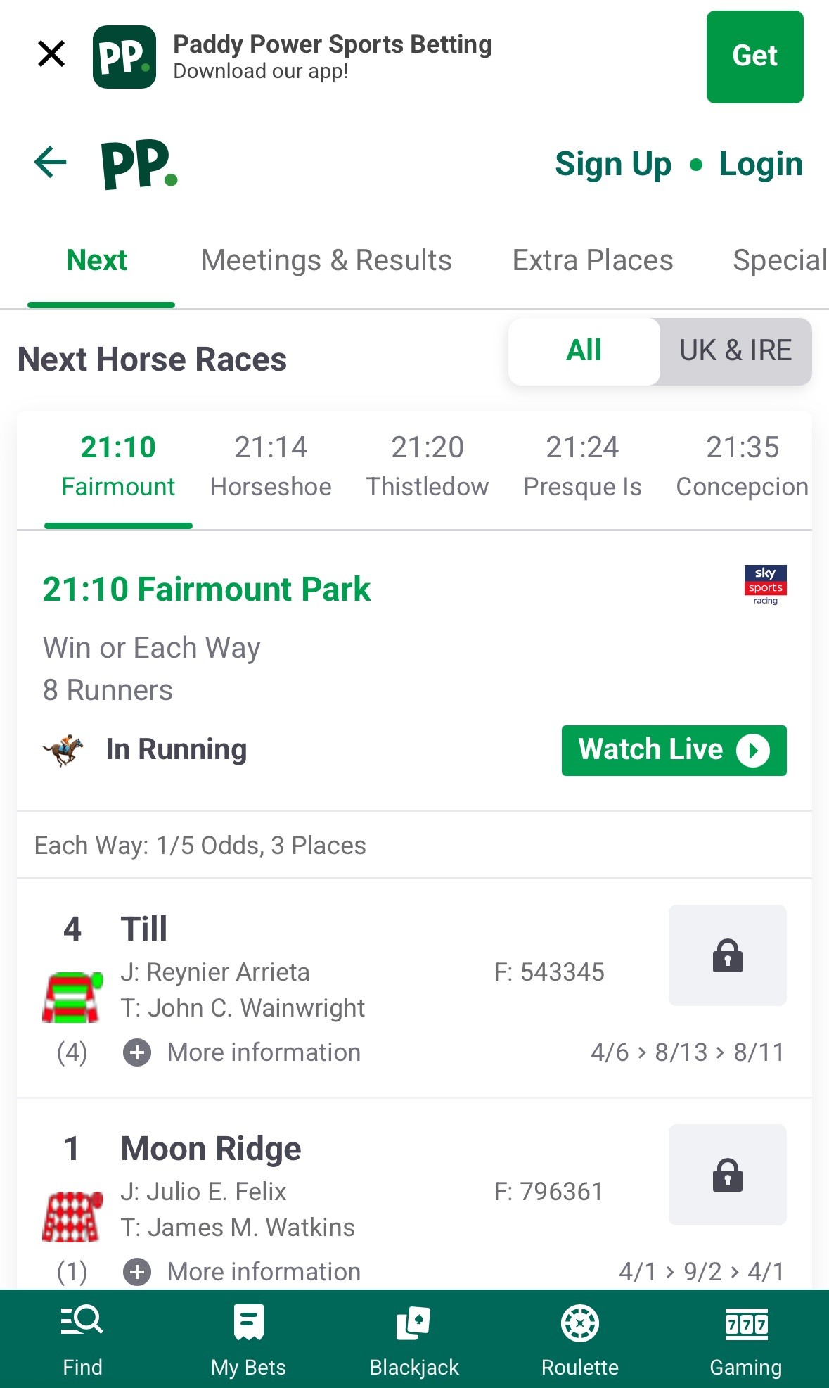 Paddy Power Sports Horse Racing 2